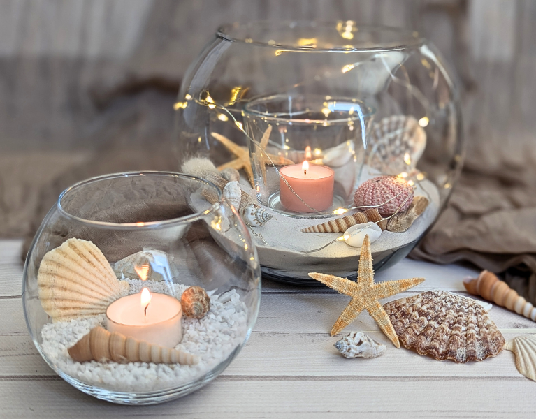 Mottodeko Maritim Meer Windlichter Mottodeko Maritim Meer Windlichter