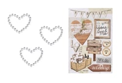 Sticker, Aufkleber & Fertigstanzteile für Karten oder Gastgeschenke zur Hochzeit