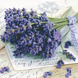 20er Pack Servietten Lavendel, 33 x 33 cm