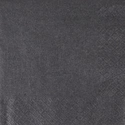 20er Pack Servietten in Schwarz mit Glanzeffekt, 33 x 33 cm