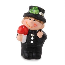 Gastgeschenk Silvester Schornsteinfeger mit Fliegenpilz im Jutebeutel Gastgeschenk Silvester Schornsteinfeger mit Fliegenpilz im Jutebeutel.