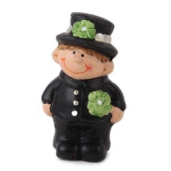 Gastgeschenk Silvester Schornsteinfeger mit Kleeblatt im Jutebeutel Gastgeschenk Silvester Schornsteinfeger mit Kleeblatt im Jutebeutel.