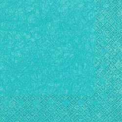 20er Pack Servietten Modern Colors in Türkis, 33 x 33 cm