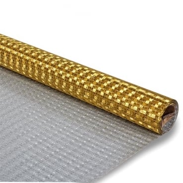 5 Meter Tischläufer zweiseitig in Gold glänzend/Silber matt, abwischbar, 30 cm 5 Meter Tischläufer Glamour in Gold glänzend, abwischbar, 30 cm.