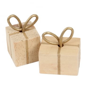 6 kleine Holz Deko Geschenke, Weihnachten, 30 - 32 mm 6 kleine Holz Deko Geschenke, 30 - 32 mm.