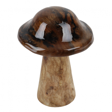 Deko Holz Pilz in Braun, 12 cm Deko Holz Pilz in Braun, 12 cm.