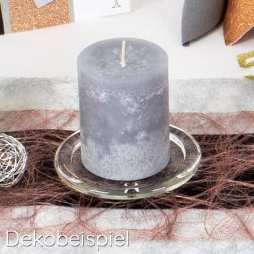 Glas Kerzenteller rund, 11,4 cm Dekobeispiel für Glas Kerzenteller rund, 11,4 cm.