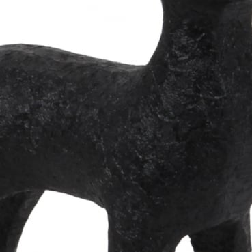 Metall Hirsch, abstrakt, in Schwarz matt, Weihnachten, 14,5 cm Nahaufnahme von dem Metall Hirsch, abstrakt, in Schwarz matt, Weihnachten, 14,5 cm.