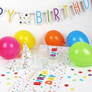 51-teiliges Tischdeko Paket Geburtstag "Bunte Party" 51-teiliges Tischdeko Paket Geburtstag "Bunte Party"