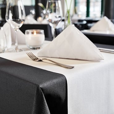 24 Meter Duni Tischläufer, 40 cm Breite, Tête-à-Tête, wasserabweisendes Evolin in 6 Farben 24 Meter Duni Evolin wasserabweisende Tête-à-Tête Tischläufer in 6 Farben