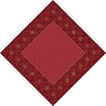 Bio Dunicel® Mitteldecken Rhombus Bordeaux