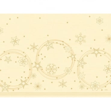 Duni Papier Tischsets Star Shine Cream, 30 x 40 cm