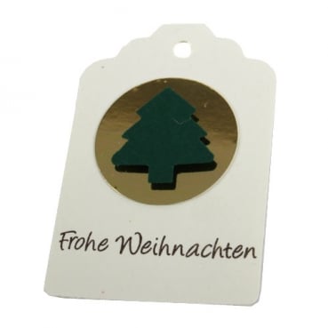 5 Geschenkanhänger Kärtchen, Weihnachten, Tannenbaum