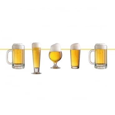 6 Meter Girlande Bierfest, Biergläser 6 Meter Girlande Bierfest, Biergläser.