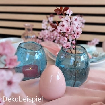 Keramik Osterei in Rosa, 65 mm Dekobeispiel - Keramik Osterei in Rosa, 65 mm