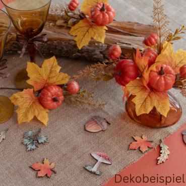 Deko Herbst Pick mit Kürbis, 20 cm Deko Herbst Pick mit Kürbis, 20 cm.