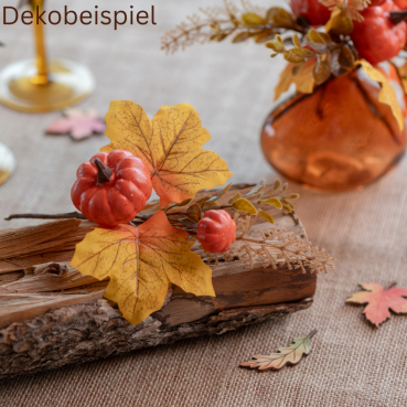 Deko Herbst Pick mit Kürbis, 20 cm Deko Herbst Pick mit Kürbis, 20 cm.