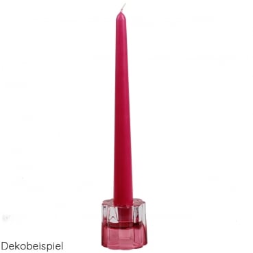 Glas Kerzenhalter Blume, 2 in 1 für Leuchterkerzen, Teelichter, in Pink Glas Kerzenhalter Blume, 2 in 1 für Leuchterkerzen, Teelichter, in Pink.