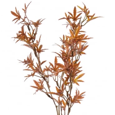 Kunstblume Ahornblätterzweig in Braun, 66 cm Kunstblume Ahornblätterzweig in Braun, 66 cm.