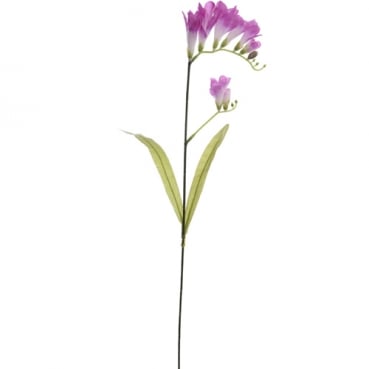 Kunstblume Freesie in Lila/Weiß, 62 cm
