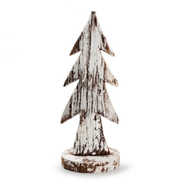 Rustikaler Holz Tannenbaum, 26 cm