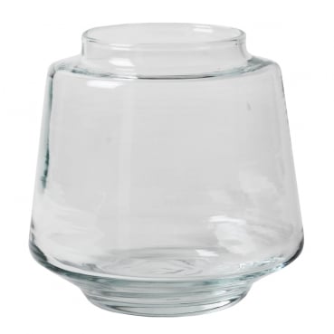 Teelichtglas, Windlicht, Vase, konisch, klar, 12,5 cm