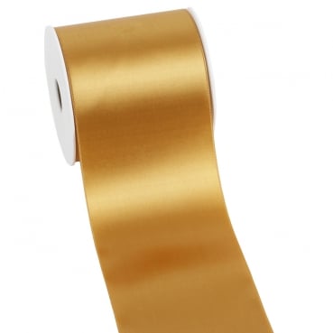 25 Meter Satin Tischband in Gold, 10 cm