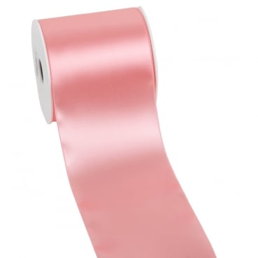 25 Meter Satin Tischband in Rosa, 10 cm