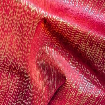 2,5 Meter Velours Tischläufer Glamour in Rot/Gold, 28 cm 2,5 Meter Velours Tischläufer Glamour in Rot/Gold, 28 cm Detailaufnahme