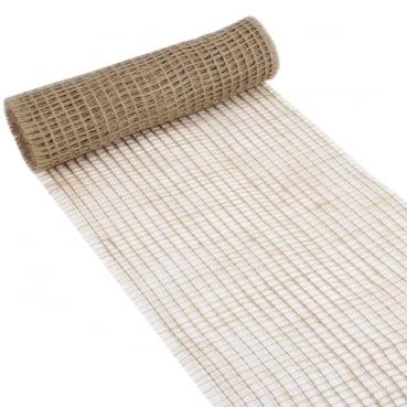 5 Meter Sizonet® Jute Tischläufer in Hellbraun-Natur, 30 cm