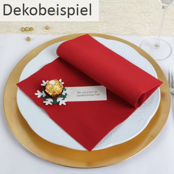 16 Gastgeschenke Weihnachtlicher Schokogruß, Schneeflocke in 10 Farben