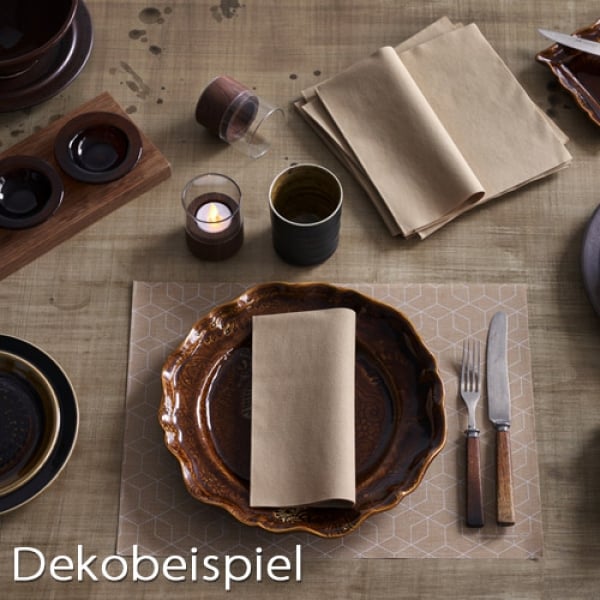 Dekobeispiel Bio Dunicel®-Tischsets Eco Leaves, 30 x 40 cm.