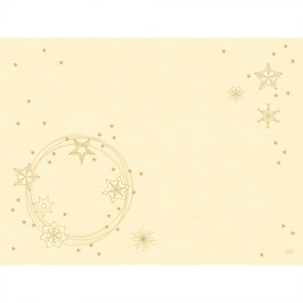 Duni Dunicel Tischsets Star Shine Cream, 30 x 40 cm