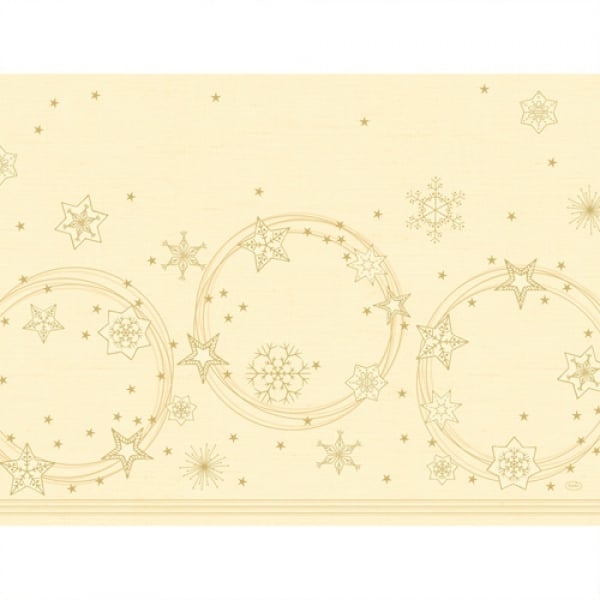 Duni Papier Tischsets Star Shine Cream, 30 x 40 cm.