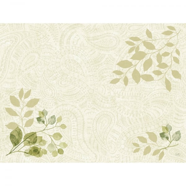 Bio Dunicel® Tischsets Paisley Leaves, 30 x 40 cm.