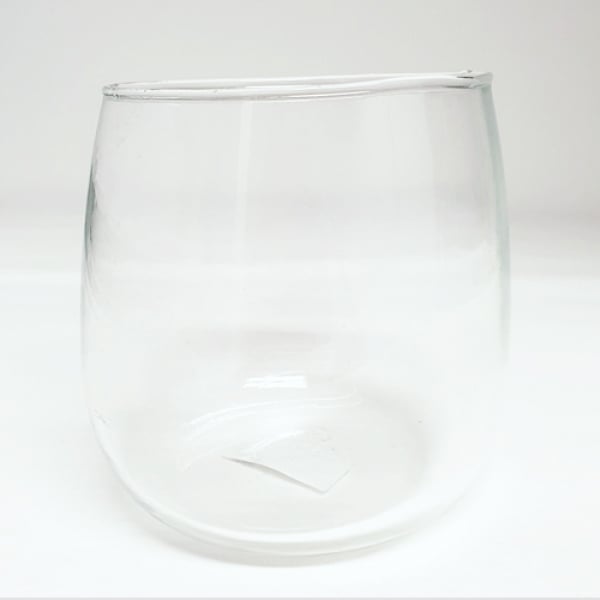 Glas Windlicht, 2. Wahl, klar, 12 cm.