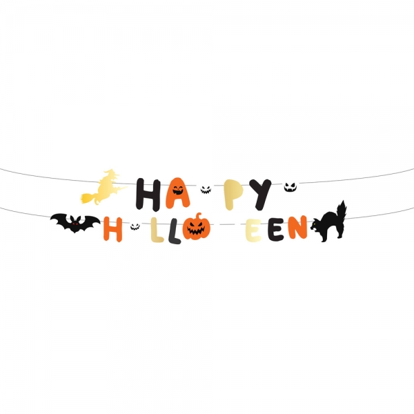 1,5 Meter Partykette Happy Halloween.