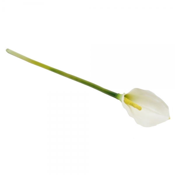 Kunstblume Calla in Weiß, Real Touch Oberfläche, 67 cm.