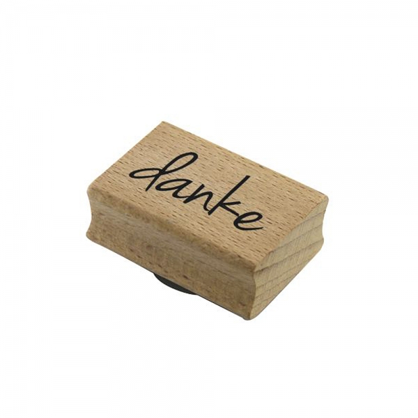 Stempel -danke-, 38 x 20 mm.