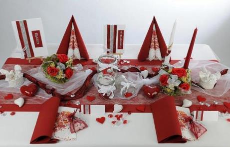 Atemberaubende Tischdekoration Hochzeit, Traumhafte Hochzeitstischdeko Rot Weiß